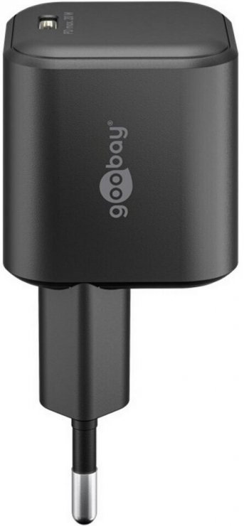 Imagine Incarcator priza 1 x USB type C 20W PD GaN Negru, Goobay G76690